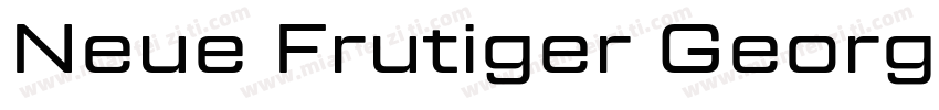 Neue Frutiger Georgian W05 Md字体转换